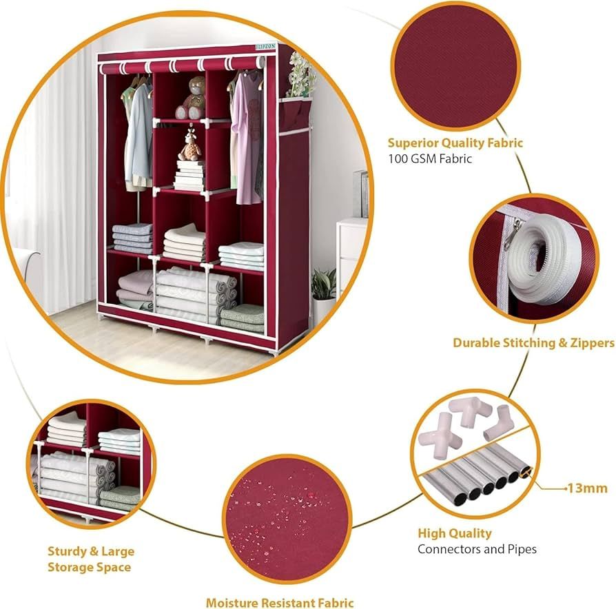 3-Door Cloth Wardrobe